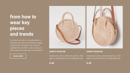 Ready To Use Html Code For New Bags Collection