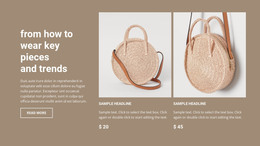 New Bags Collection - Responsive HTML5