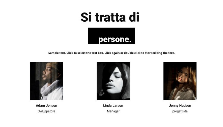 Riguarda le persone Costruttore di siti web HTML