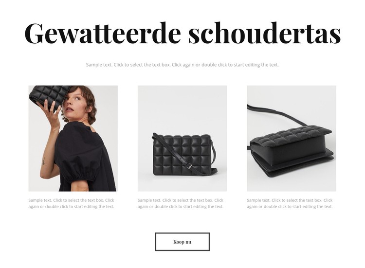 Nieuwe tassencollectie CSS-sjabloon