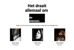 Responsieve HTML Voor Het Draait Allemaal Om De Mensen