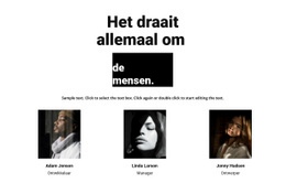 Het Draait Allemaal Om De Mensen - Website Creator HTML