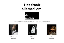 Het Draait Allemaal Om De Mensen - Gratis CSS-Thema