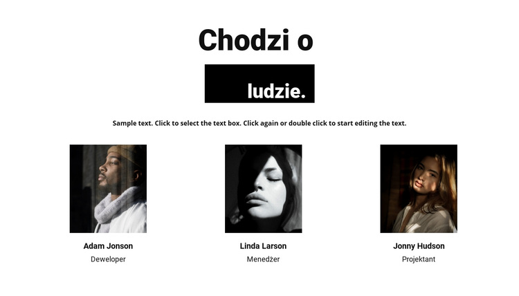 Chodzi o ludzi Motyw WordPress