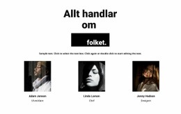 Responsiv HTML För Det Handlar Om Människorna