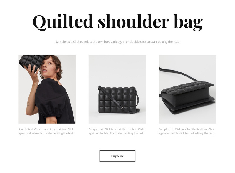 New bag collection Web Page Design