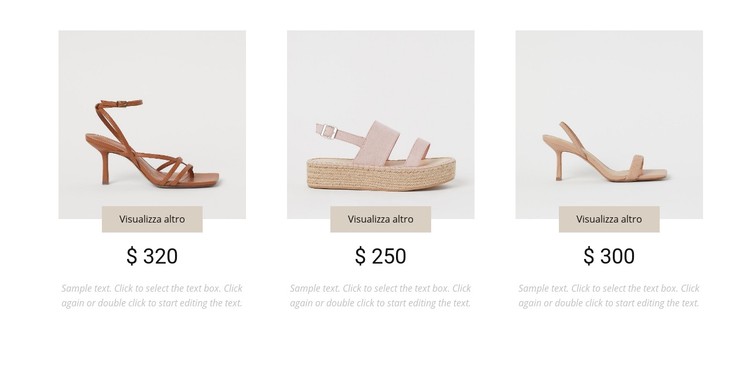 Collezione di scarpe femminili Modello CSS