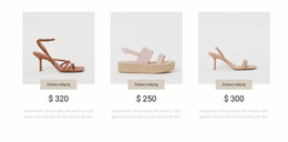 Kolekcja Kobiecych Butów - Szablon Sklepu Internetowego Joomla