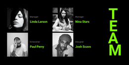 Team Von Friseuren - Einfache Joomla-Vorlage