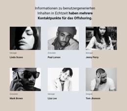 Unsere Teamgeschichte - Anpassbares, Professionelles Website-Modell