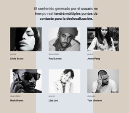 La Historia De Nuestro Equipo: Plantilla Web HTML