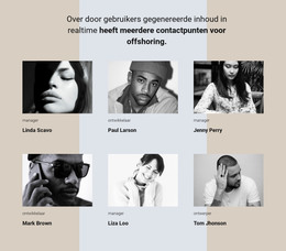 Ons Teamverhaal - HTML-Websjabloon