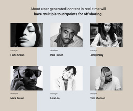 Awesome One Page Template For Our Team Story