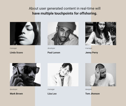 Responsive Web Template For Our Team Story