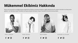 Usta Stilistlerimizle Tanışın - Site Şablonu