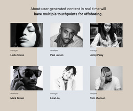 Our Team Story - Custom Web Page Design