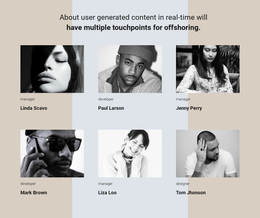 Our Team Story - Homepage Design