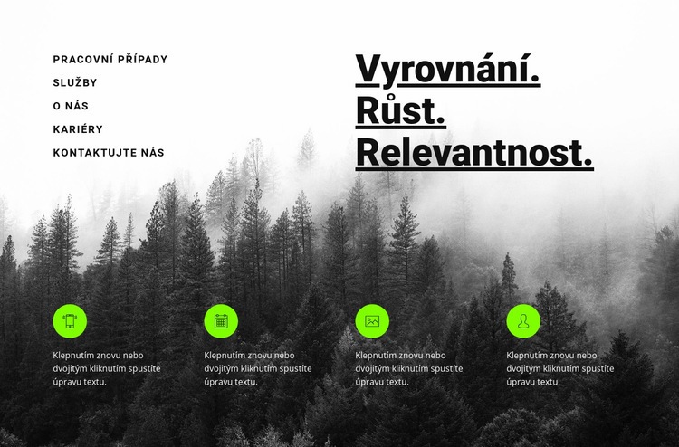 Úvod se službami Téma WordPress