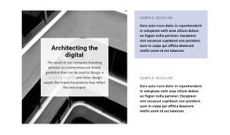 Architectural Direction Free CSS Website