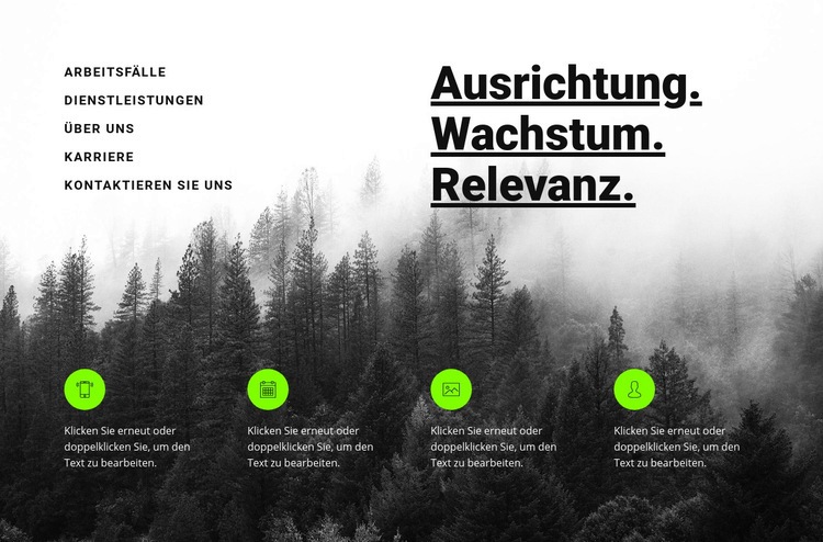 Einführung in Dienstleistungen Website design