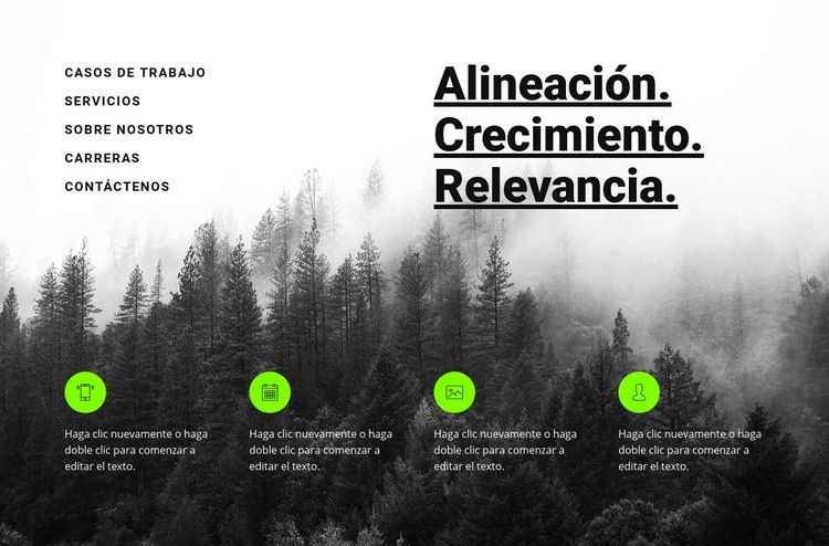 Introducción a los servicios Plantillas de creación de sitios web