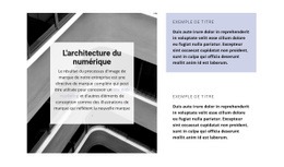 Direction Architecturale - Modèle HTML5 Réactif