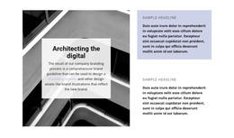 HTML Page Design For Architectural Direction