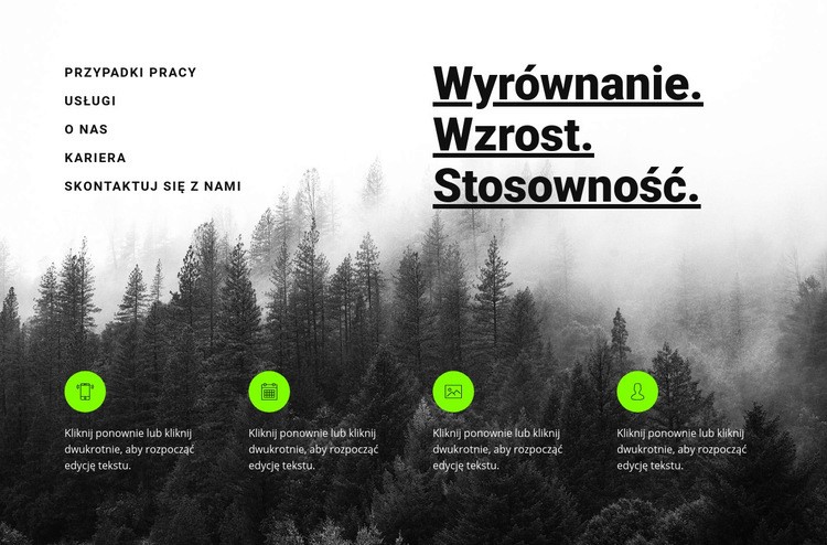 Wprowadzenie z usługami Projekt strony internetowej