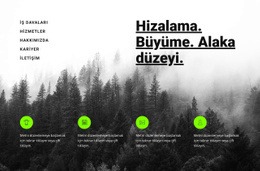 Hizmetlerle Giriş Için Çok Amaçlı HTML5 Şablonu