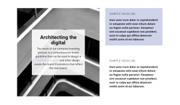 Premium Web Page Design For Architectural Direction