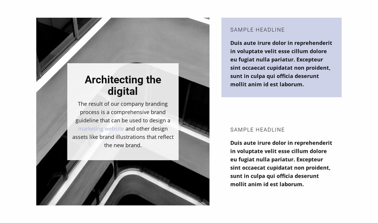 Architectural direction Website Design