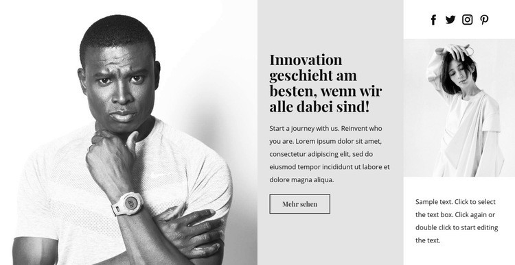 Geschäftsinnovationen Website-Modell