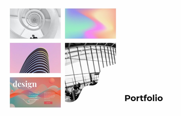 Kreatives Portfolio Website design