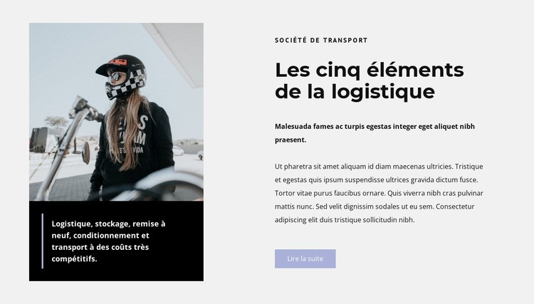 Les coureurs de moto Modèles de constructeur de sites Web