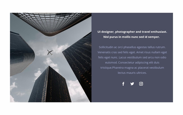 The most modern Wix Template Alternative