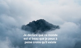 Au Dessus Des Nuages Et Des Pics