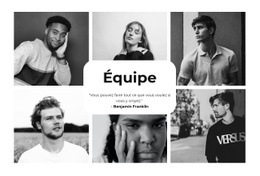 Les Six Meilleures Équipes - Belle Maquette De Site Web