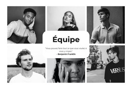 Les Six Meilleures Équipes - Modèle HTML Simple