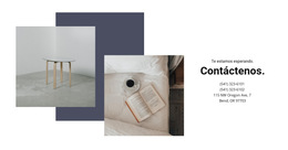 Contactos Del Salón Interior - Tema De Sitio Web Listo