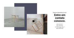Contatos De Salão De Interior - Código Do Modelo HTML