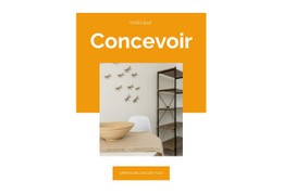 Conception D'Étagère Maquette De Site Web