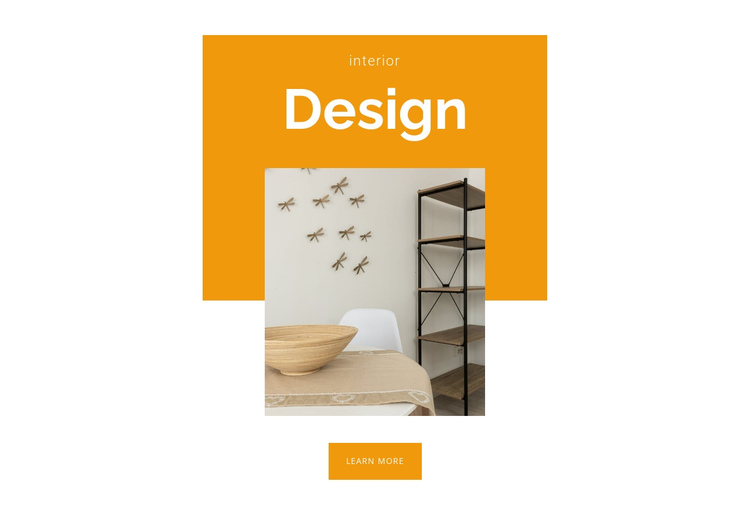 Shelf design One Page Template
