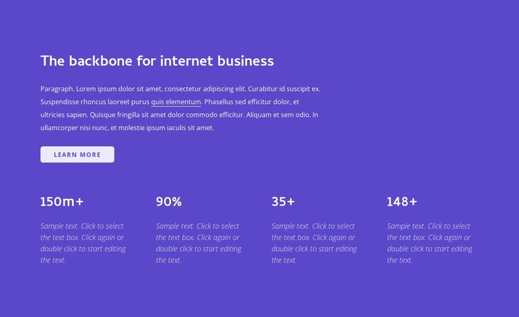 Internet business CSS Template