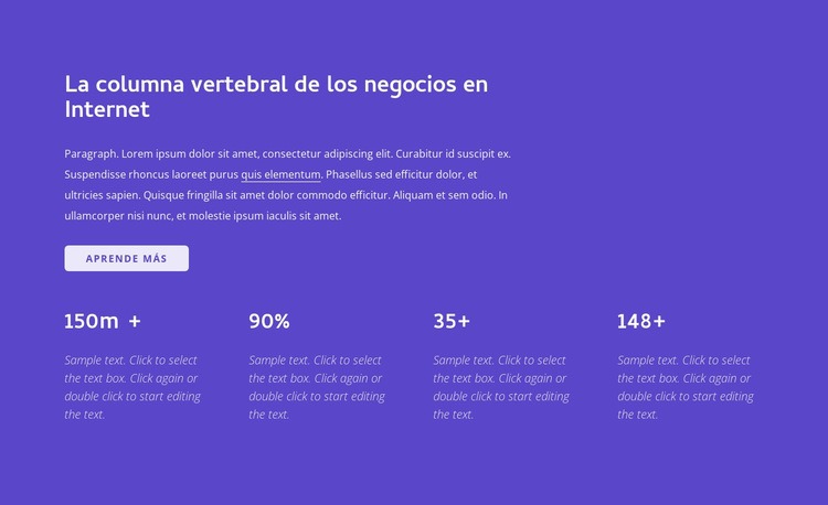 negocio de Internet Plantillas de creación de sitios web