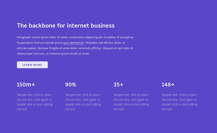 Internet business HTML Template