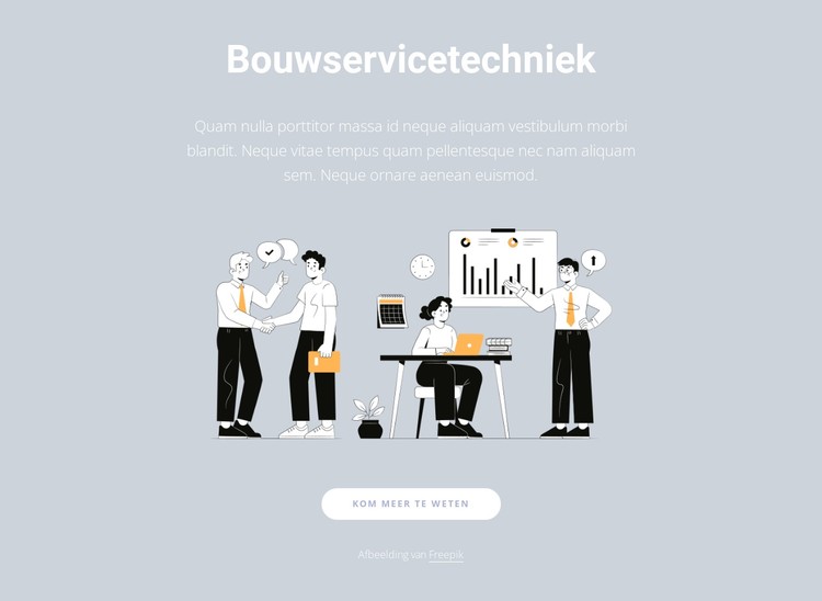 Succesvol teamwerk CSS-sjabloon