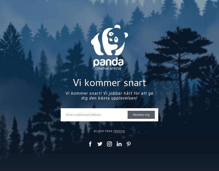 Kommer snart mall WordPress -tema