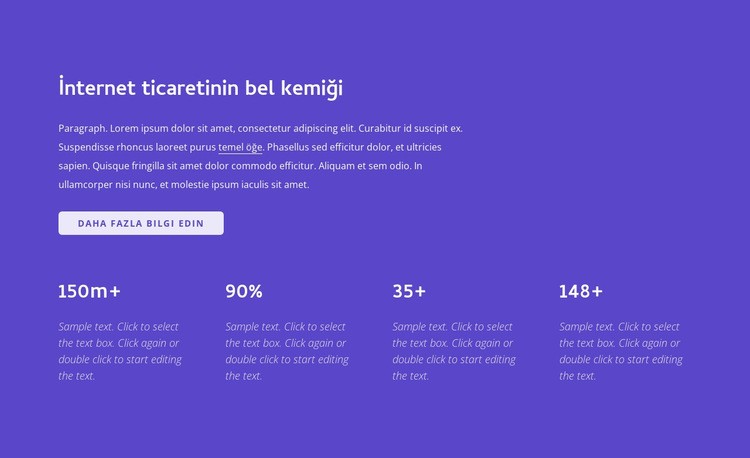 İnternet işi Açılış sayfası