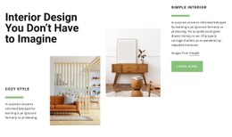 CSS Layout For Interior Design Trend