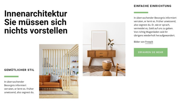 Einrichtungstrend HTML Website Builder